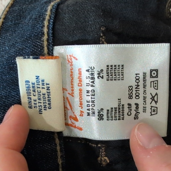 COH Kelly #001 Low Waist Bootcut Raw Hem Jeans - Picture 9 of 9